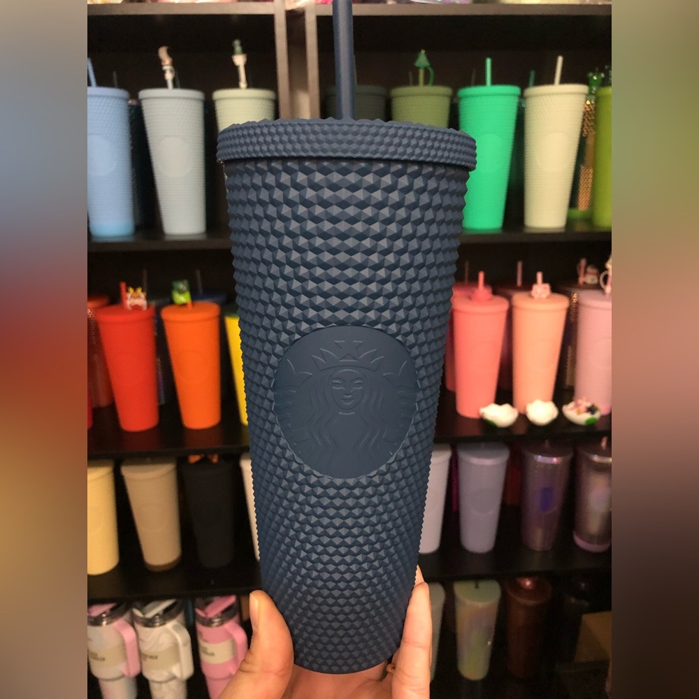 Starbucks Mexico matte blue studded